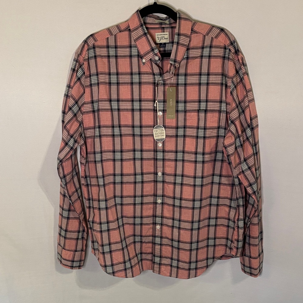 J. Crew Button Down Shirt Size Medium Classic Fit Cotton NWT